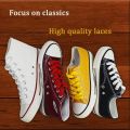 10Pcs Flat Cotton Shoelaces for Sneakers AF1 AJ1 Shoelace High-top Canvas Casual Shoe Laces No Elasticity Shoestrings Men Women.