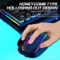 Wireless Gaming Mouse Mouse with Honeycomb Shell Side Buttons Wireless Mouse for PC/Tablet/Desktop/Office/Games. 