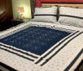 Embroidered Patch Work King Size BedSheet - High Quality - Cotton Satin Double Bedsheet Embroided - Ar Cart. 