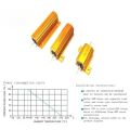 2PCS 10W 25W 50W 100W Metal Shell Case Wirewound Resistor  0.1~1K ohm Aluminum Power Resistance Load Resistor 0.1ohm 3ohm  50ohm. 