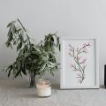Branch Painting Stencils 11.7x8.3 inch Large Bare Branches Budding Flower Drawing Stencil Plastic PET Tree Branch Stencil DIY. 