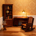 3 Pieces of Miniature Decorative Table and Chair Set, Suitable for Creative and Birthday for Friends.