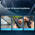2Pcs Car Wiper Blade Booster Spring – Universal Alloy Windshield Wiper Enhancement Strip for Better Contact & Clear View. 