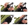 1/2PCS Baby Stroller Hooks - PU Leather Pram Organizer for Diaper Bag Travel Accessories with Climbing Buckle. 