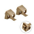 2PCS Car Sun Visor Snap ABS 12681000127101 For Mercedes W123 W124 W126 W140 W201 Sun Visor Clips Holders. 