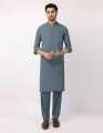 Junaid Jamshed Sticthed DULL GREEN CASUAL KAMEEZ SHALWAR For Men And Boys -Collection:2026- Designcode: JJKS-A-33810/S26/JJ10436-CL. 