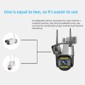 Dual lens 4G Sim card Security  4k Camera (8mp). 