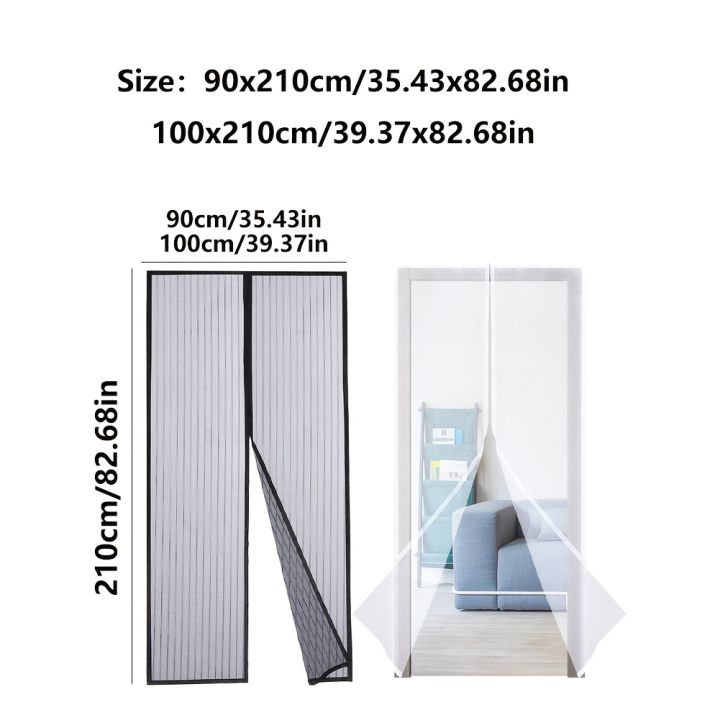 Heavy-Duty%20Magnetic%20Mesh%20Curtain%20Black%20Or%20White%20Magnetic%20Closure%20Mosquito%20Net%20Nine-Button%20for%20Balcony%20Patio%20Screen%20Door%20-%20Image%202