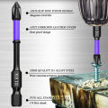 Magnetic Anti Slip Threaded Drill Bit, Shockproof,sixteen Rods,alloy Steel Drill Bit,suitable for Power Tools,6 Pieces 12 Pieces. 