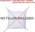 2 PCS Maroon Laser Applique Cushion Cover (pack,2) Luxury Design. 
