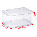 Acrylic Sundries Storage Basket Phone Case Holder Ins Transparent Phone Case Organizer Storage Box with Cover Home Desktop. 