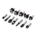 12pcs 6mm Shank Router Bit Set Trimming Straight Milling Cutter for Wood Bits  Carbide Cutting Woodworking. 