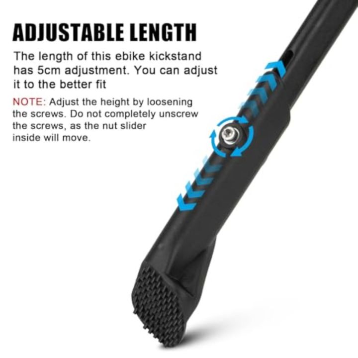 Bike%20Kickstand%2024"-29"%20Adjustable%20Non-Slip%20for%20Ebike%20Mountain%20Bike%20%20Bicycle%20with%202%20Holes%2040mm%20-%20Image%202