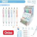 (Lift box of 12 pieces) oniso gel pen model 9191 blue ink 0.5mm pastel color changing refill manual pen dry left hand (blue gel pen). 