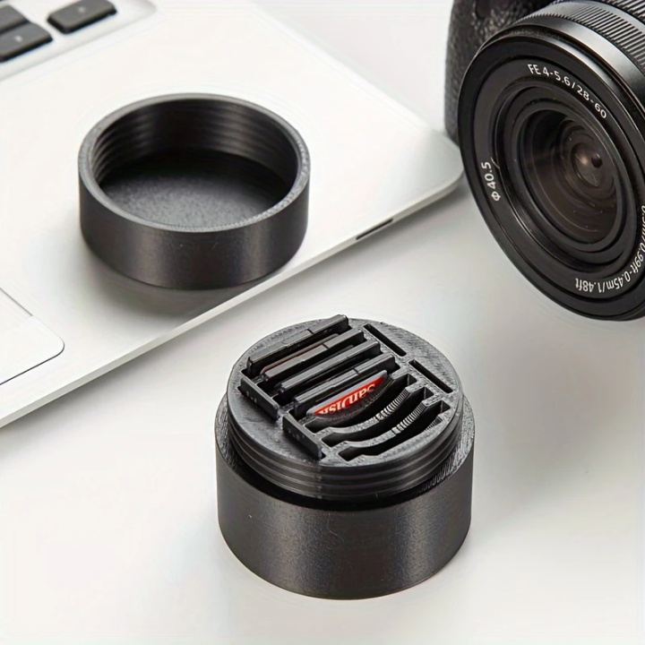 Mini SD Card Storage Box with Lid, Camera TF Card Holder, Portable Multi-Slot Dustproof Scratchproof Card Protection Case