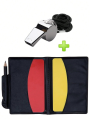 Soccer Kit - Metal Whistle with Referee Cards Set, Referee Cards for Soccer Football, Ideal Referee Kits for Game Sports.