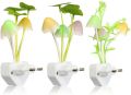 Mushroom Lamp Magic 3D LED Night Lamp with Plug Smart Sensor auto On/Off Flowers Bulbs Nature Mushroom Shape Light Home Decor Lights Automatic Sensor Light Multi-Color Changing Night Light with Automatic Glows in Dark with Holder Plug. 