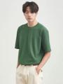 Becoolman-men's ten-color simple fashion waffle T Shirt classic choice basic tee shirt. 