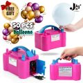 Electric balloon pump-Machine/Dual nozzle-Inflator, Air-Baloon pump-Pump for-Balloons-Portable, Air Blower Pump, Ballons for-Birthday-Decoration items/set/accessories-Party Supplies/Inflated-Electric-Air filling pump-Inflatable-Tools [ 220V-240V, 600W ]. 
