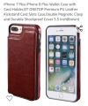 iPhone 7 iPhone 8 Wallet Case with Card Holder, Premium PU Leather Kickstand Card Slots Case,Double Magnetic Clasp and Durable Shockproof Cover 5.5 Inch. 