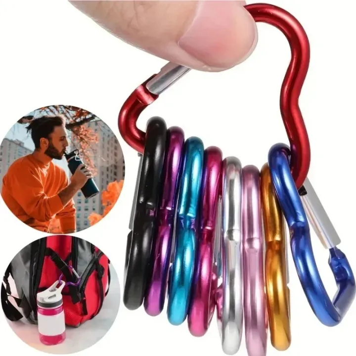 10/20/40PCS%20Heart%20Shaped%20Carabiner%20Aluminum%20Alloy%20Clip%20for%20Backpack%20Water%20Bottle%20Keychain%20Outdoor%20Hiking%20Climbing%20Accessories%20-%20Image%202