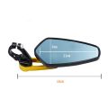 2Pcs Motorcycle Mirrors Fits for 7/8" 22mm Bar End Side Rearview Mirror Universal Motorbike Bike Handlebar Rear View Mirrors. 