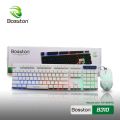 Wired Glow Gaming Competitive Keyboard and Mouse Combo Set USB Keyboard USB Mouse 104 Keys Rainbow Backlight Lightweight for PC Gamers Black. 