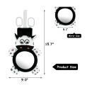 Baby Mirror Toys Multi-Function High Contrast Black and White Baby Toy Infant Soft Mirror Tummy Time Easy to Install Infant Toys. 