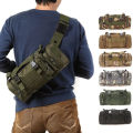 Waist Fanny Pack for Men Waterproof Cross-body Shoulder Sling Bag for Hiking Outdoor Climbing Fishing Camping. 