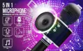 Wireless Karaoke Microphone with Speaker- Rechargeable Bluetooth Mic for Parties, Adults, Kids Compatible with PC/Smartphone. 