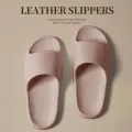 Women Home Slippers Beach Slides Solid Color Mens Thick Sole Indoor Bathroom Anti Slip Shoes Summer Couple Sandals. 
