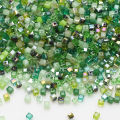 3/4/6/8mm Mixed Faceted Square Glass Bead Loose Spacer Crystal Cube Beads for Jewelry Making DIY Necklace Bracelet Accessories. 