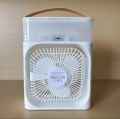 3 in 1 mini air coller with ice cubes & fan spray Gear wind adjusment with 7 ambient lighting summer fan stand fan. 