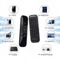 Bluetooth 5.2 Keyboard Wireless Mini Keyboard Rechargeable Keyboard with 2.4G Wireless Voice Control Air Mouse for TV BOX Laptop.