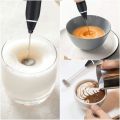 Techmanistan 2in1 – Electric Milk Frother & Egg Beater, Electric Coffee Mixer Rechargeable Milk Shaker Maker, Handheld Rechargeable Electric Coffee Drink Mixer, Foam Bread Machine, 3 Speed ​​Adjustable Hand Blender Mixer for Mini Whisk. 