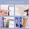 Index Tabs Flags for Annotating Books, Transparent Writable Book Markers Page Flags for Reading, Page Tabs for School Office. 