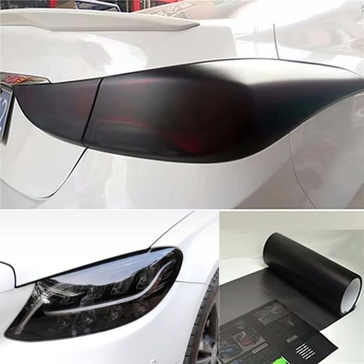 NEW Car Headlight Tint Film Self-Adhesive Light PVC Vinyl Black Sticker Tailing Lamp Mods Stickers Decal Sticker For
