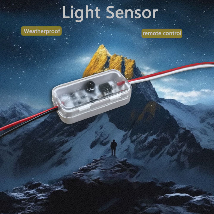 Waterproof Photocell Sensor Switch IP66 12-75V DC 3A Auto On/Off Remote ...