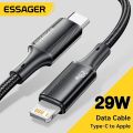 Essager Type C Cable For iPhone 14 13 12 11 Pro Max XS Xr PD 29W Fast Charge Charger Lightning Wire Cord For iPad Macbook.