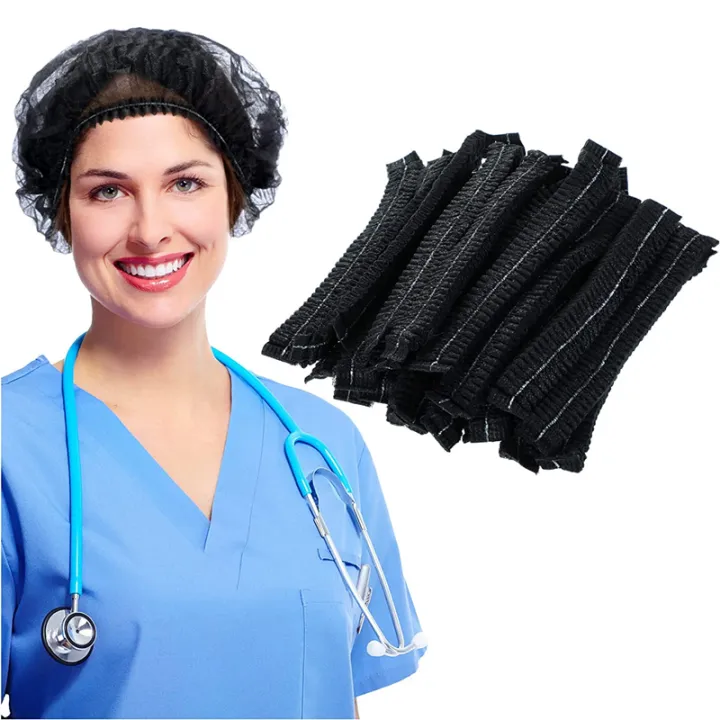 100PCS%20Disposable%20Bouffant%20Cap%20Non%20Woven%20Bath%20Shower%20Hair%20Caps%20Food%20Service%20Medical%20Salon%20Spa%20Catering%20Workspace%20Head%20Cover%20Hat%20-%20Image%202