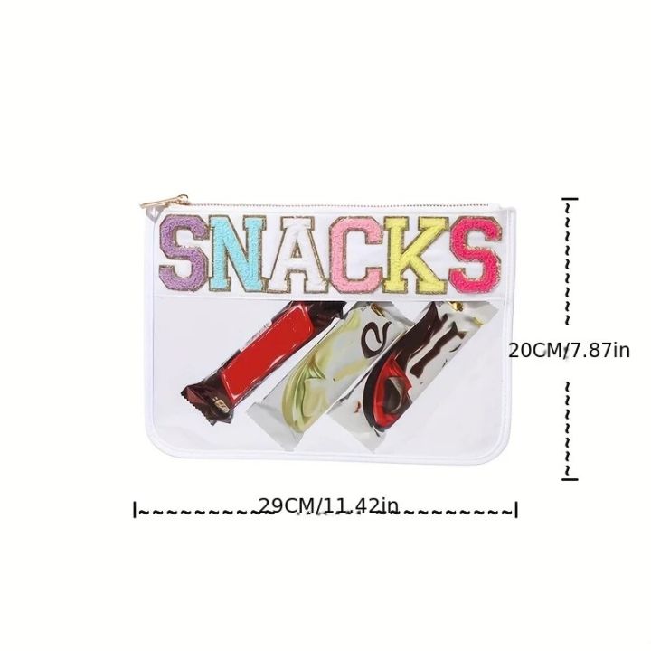 PVC%20Letter%20Graphic%20Pattern%20Travel%20Airport%20Large%20Capacity%20Portable%20Makeup%20Storage%20Bag%20File%20Pocket%20-%20Image%205