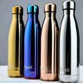Unique stainless steel water bottle, floral design stainless still water bottle, Gym Shaker Drink Bottle, water pot, water bottle,portable waterbottle, beautiful water bottle, Portable 500ml Double Wall Beautiful Water Bottle Stainless still. 