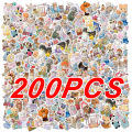 100/200pcs Kawaii Calico Critters Stickers Cute Laptop Scrapbook Graffiti Decals Skateboard Handheld  Aesthetic Sticker Toys. 