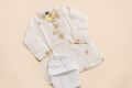New bron baby pure suti febric panjabi set white colour panjabi set (0 to 2.5 years).