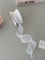 1PC Pearl-edged Fishtail Wavy Ribbon Cake Bouquet Decorative Ribbon Fairy Breath Fluttering. 