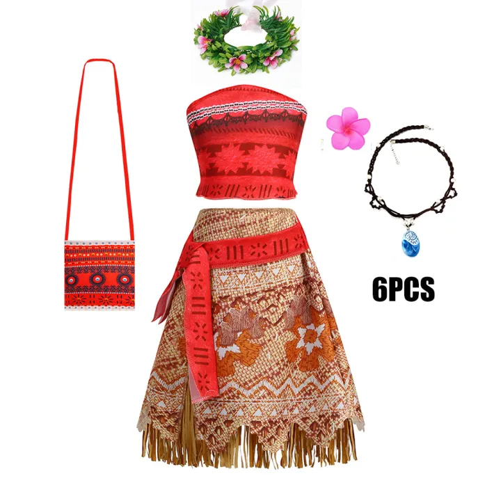 Movie%20Mona%20Dress%20for%20Kids%20Girls%20Princess%20Viana%20Cosplay%20Children%20Birthday%20Party%20Halloween%20Necklace%20Pet%20Pig%20Chicken%20Set%20Full%20Print%20-%20Image%203