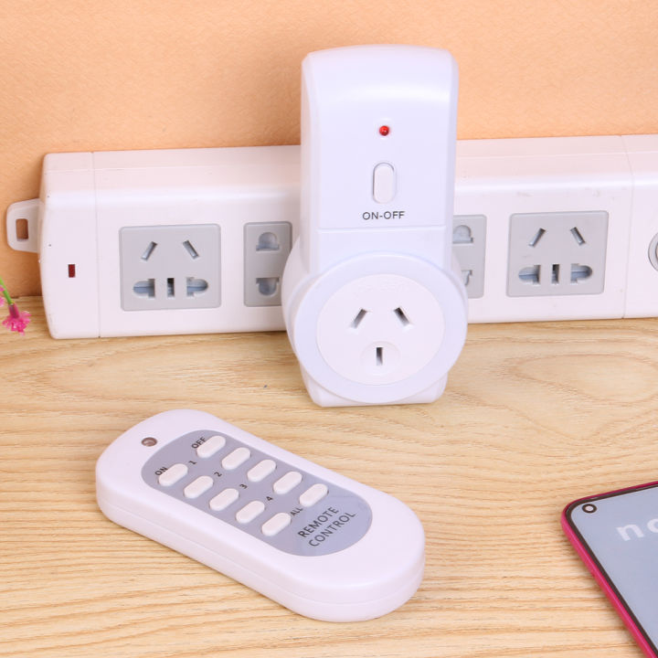 433.92MHz%20Smart%20Socket%20240V%2050Hz%2010A%20Wireless%20Remote%20Control%20On/Off%20Wireless%20Remote%20Control%20Socket%20Portable%20for%20Light%20Lamp%20-%20Image%202