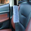 New 2 Pcs Car Seatbelt Shoulder Pad Comfortable Driving Seat Belt Vehicle Soft Plush Auto Strap Harness Cover Decoration. 