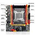 ZSUS X79 VG2 Motherboard Set Kit With Intel LGA2011 Xeon E5 2689 C2 CPU DDR3 1*16GB 1600MHZ ECC RAM Memory NVME M.2 SATA. 
