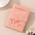 Slim Travel Passport Holder Fashion Wallets Safe & Security RFID protection Magnetic Button PU Leather  Enough Space and Sim Card Holder. 